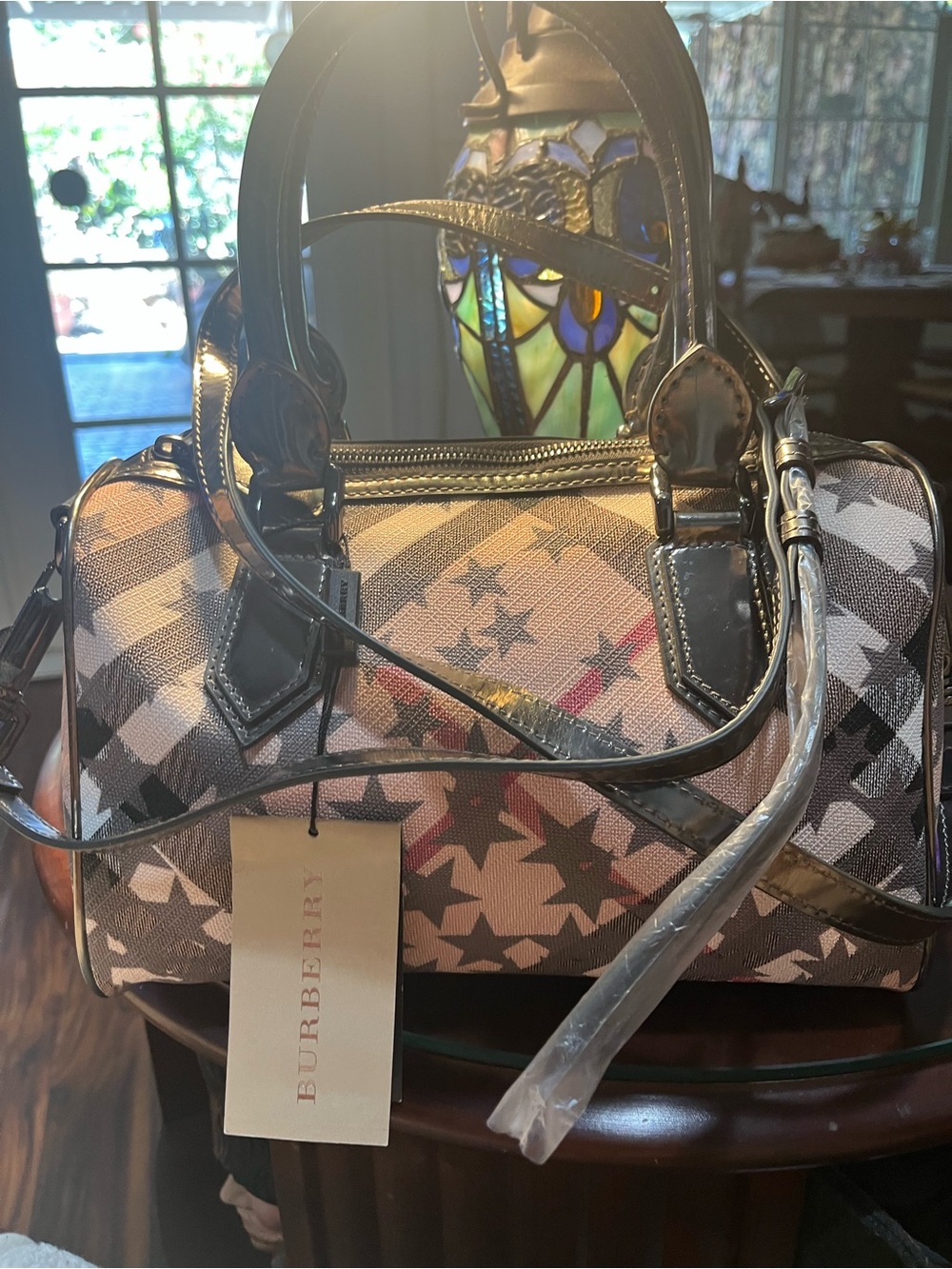 Burberry Chester in dark nickel is a rare, limited edition/Boston style handbag - Picture 10 of 13